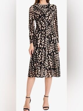 Maggy London Black Dress with Subtle Texture